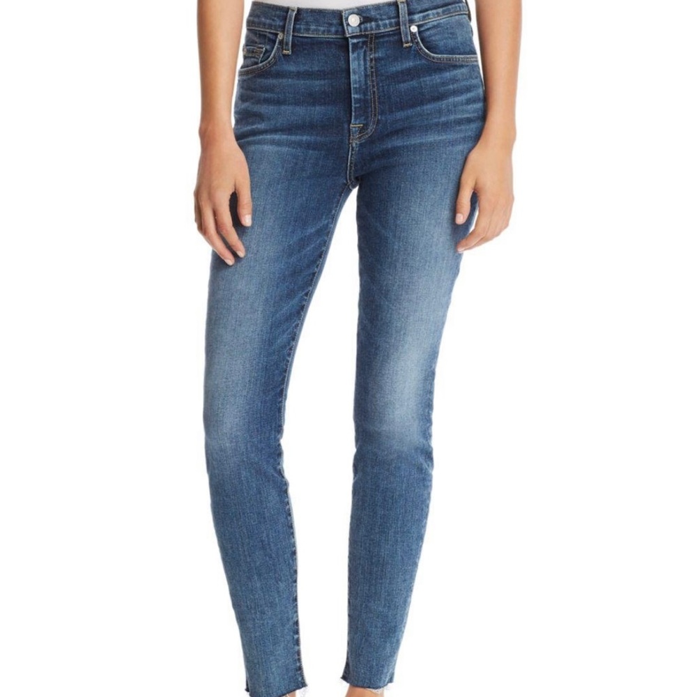 7 for all Mankind Jeans Women Size 25 Blue Skinny B Air Authentic New condition